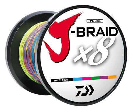 J-BRAID X8 Braided Line - Multi-Colour – Chasin' Tides Tackle Shop