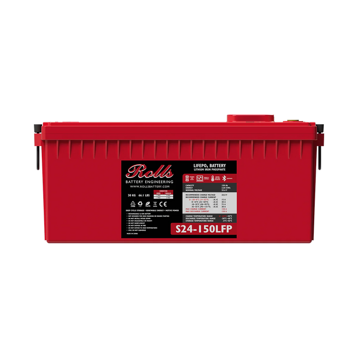 24V 150AH LIFEPO BATTERY - WITH INTEGRATED SCREEN