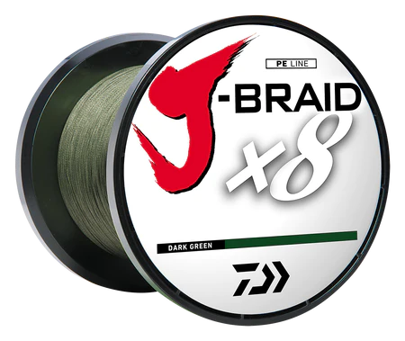 J-BRAID X8 Braided Line - Dark Green