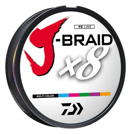 J-BRAID X8 Braided Line - Multi-Colour – Chasin' Tides Tackle Shop
