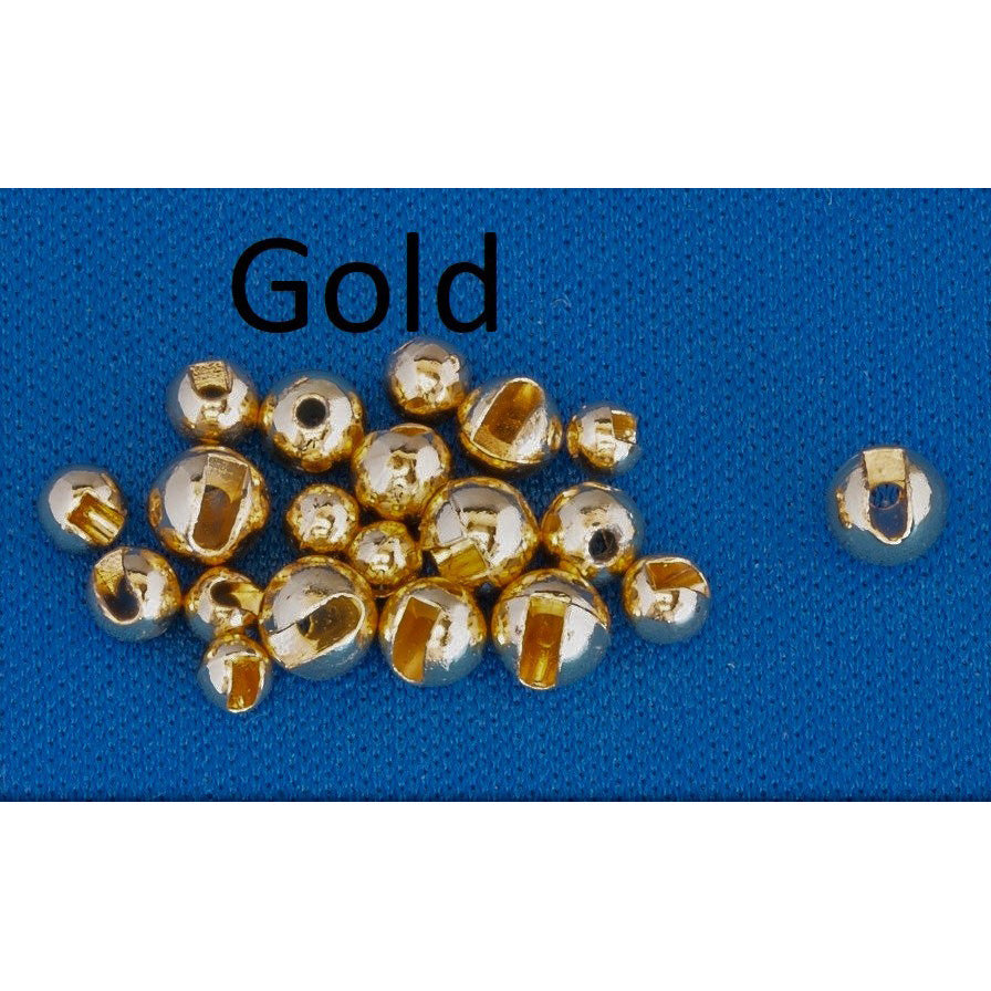 Slotted Tungsten bead - 25 Pack