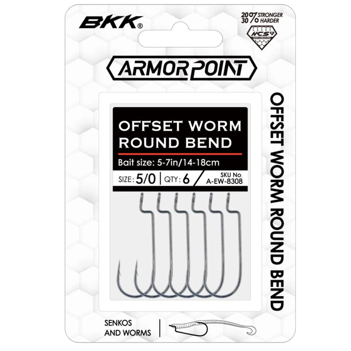 OFFSET WORM ROUND BEND HOOK