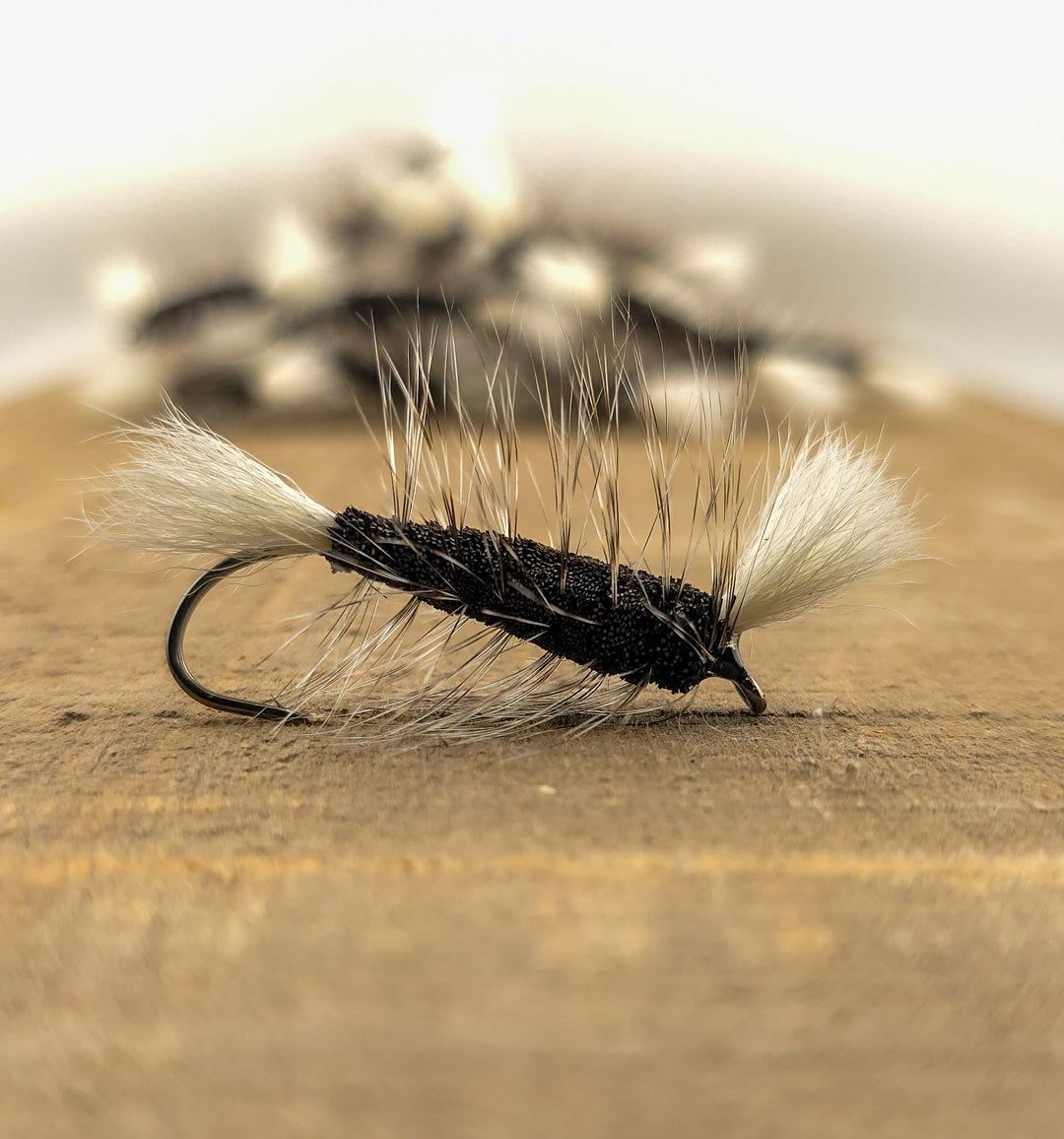 Black - Grizzly Hackle