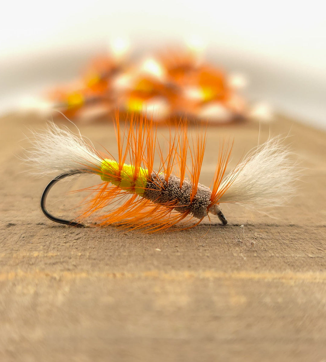 Natural w/Yellow Butt - Orange Hackle