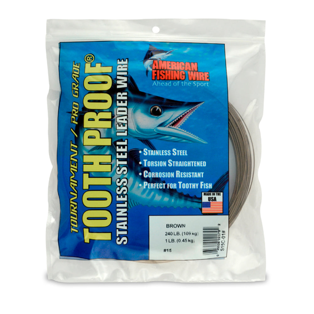 Tooth Proof Stainless Steel Single Strand Leader Wire